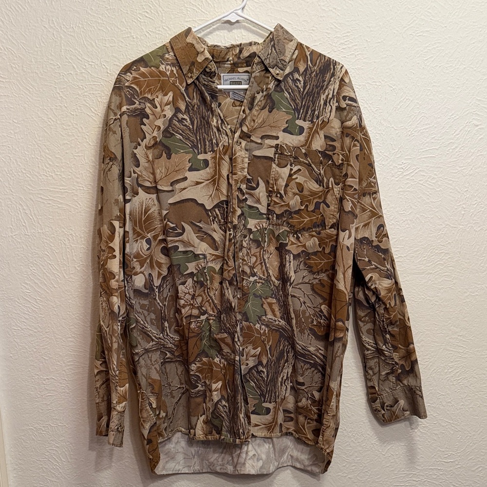 🐻🐻🐻BOGOHO🐻🐻🐻Michael  Austin Camouflage Shirt Jacket-2X